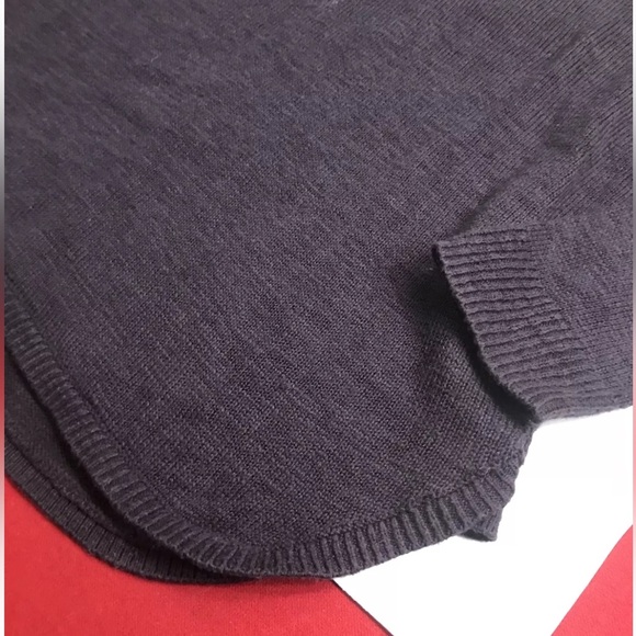 Calia navy BLUE GRAY long SWEATER Carrie Underwood Cotton Rayon Flowy Medium Med - Picture 5 of 10